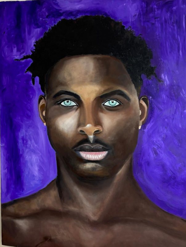 עיניים תכולות - עבודה מס׳ 07 של יעקב גילה
